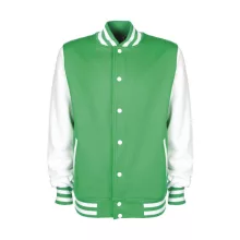 Női Kabát  hosszú ujjú FDM College Jacket   Kelly zöld/fehér   urespolo.hu