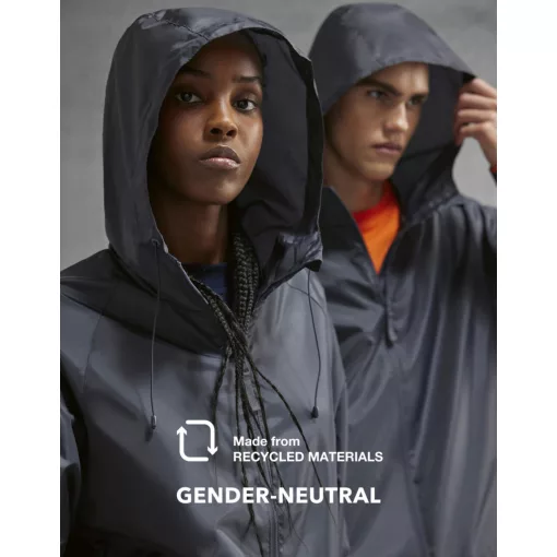 B and C Reset Lined Windbreaker széldzseki JG004 Dark Grey L