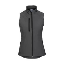 Női ujjatlan mellény Russell Europe Ladies' Softshell Gilet 2XL, Titanium