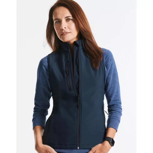 Női ujjatlan mellény Russell Europe Ladies\' Softshell Gilet S, Piros