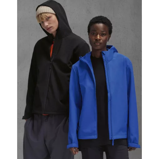 B and C Reset 3Lr Hooded Softshell JG006 Navy S