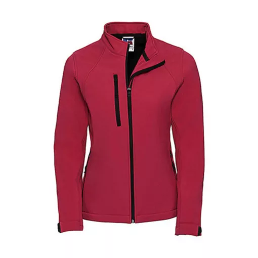 Női Kabát   Russell Europe Ladies Softshell Jacket -M (38), Piros