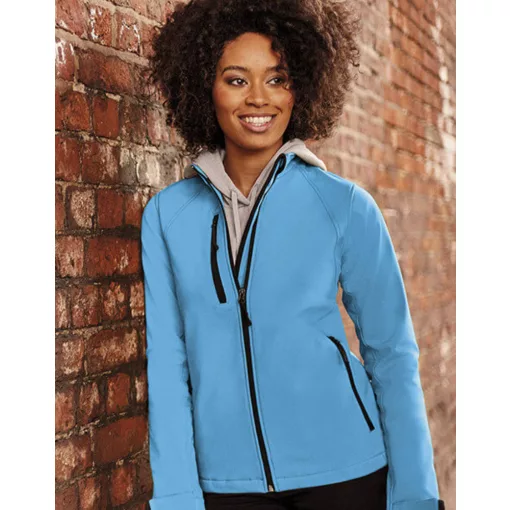 Női Kabát   Russell Europe Ladies Softshell Jacket -4XL (48), Piros