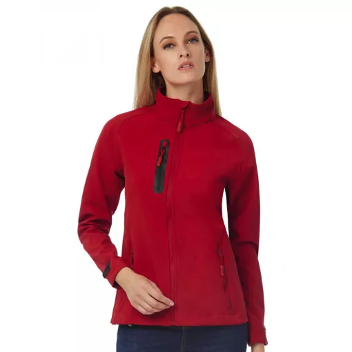 Női kabát B and C X-Lite Softshell/women Jacket L, Mély piros