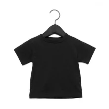 Bébi rövid ujjú póló Bella Canvas Baby Jersey Short Sleeve Tee 18-24, Fekete