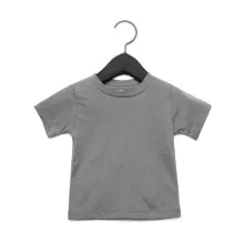 Bébi rövid ujjú póló Bella Canvas Baby Jersey Short Sleeve Tee 18-24, Aszfalt szürke