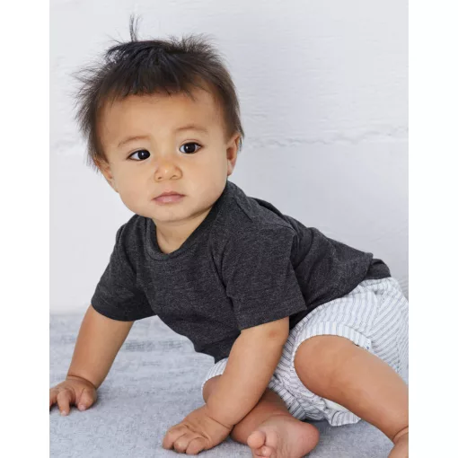 Bébi rövid ujjú póló Bella Canvas Baby Jersey Short Sleeve Tee 18-24, Aszfalt szürke