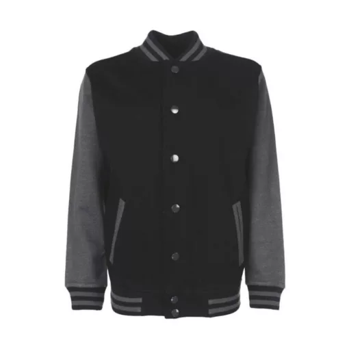 Gyerek Kabát  Hosszú ujjú FDM Junior Varsity Jacket -7-8 (128), Tűzpiros/Fehér