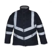 Uniszex Kabát  Hosszú ujjú Yoko Fluo Kensington Jacket -XL, Sötétkék (navy)