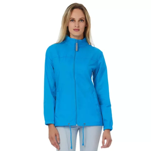 Női Kabát Kapucnis  B&C Sirocco/women Windbreaker   Fehér   urespolo.hu