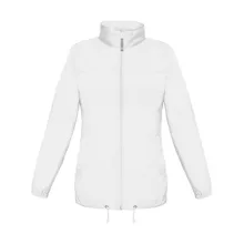 Női Kabát Kapucnis  B&C Sirocco/women Windbreaker  Fehér