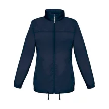 Női Kabát Kapucnis  B&C Sirocco/women Windbreaker  Sötétkék (navy)