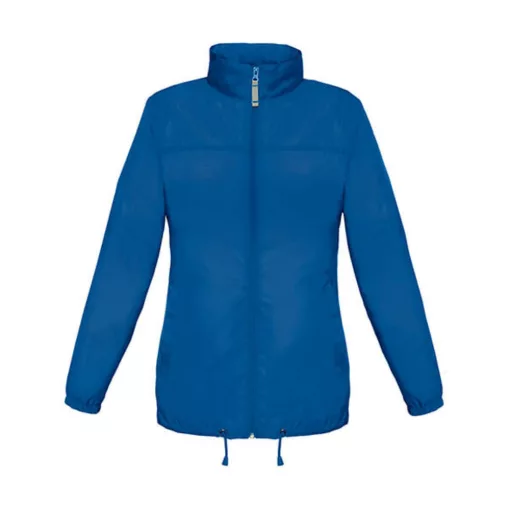 Női Kabát Kapucnis  B&C Sirocco/women Windbreaker  Királykék