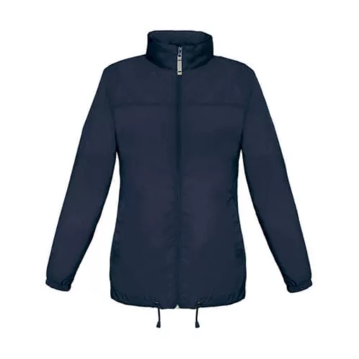 Női Kabát Kapucnis  B&C Sirocco/women Windbreaker  Lila