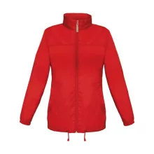 Női Kabát Kapucnis  B&C Sirocco/women Windbreaker  Piros