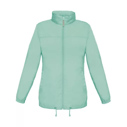 Női Kabát Kapucnis  B&C Sirocco/women Windbreaker  Pixel türkiz kék