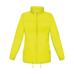 Női Kabát Kapucnis  B&C Sirocco/women Windbreaker Ultra Sárga