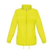 Női Kabát Kapucnis  B&C Sirocco/women Windbreaker Ultra Sárga