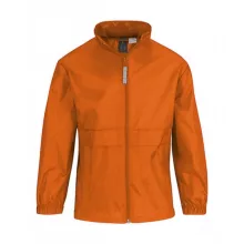 Gyerek Kabát Kapucnis  B & C Sirocco/kids Windbreaker -12/14 (152/164), Sötétkék (navy)