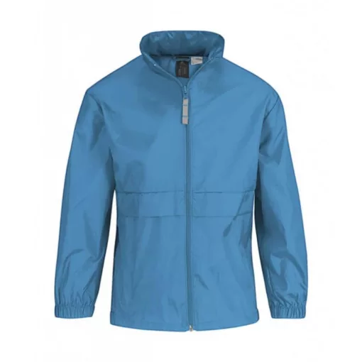 Gyerek Kabát Kapucnis  B & C Sirocco/kids Windbreaker -3/4 (98/104), Lila