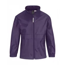 Gyerek Kabát Kapucnis  B & C Sirocco/kids Windbreaker -3/4 (98/104), Ultra Sárga