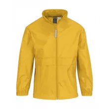 Gyerek Kabát Kapucnis  B & C Sirocco/kids Windbreaker -9/11 (134/146), Aranysárga