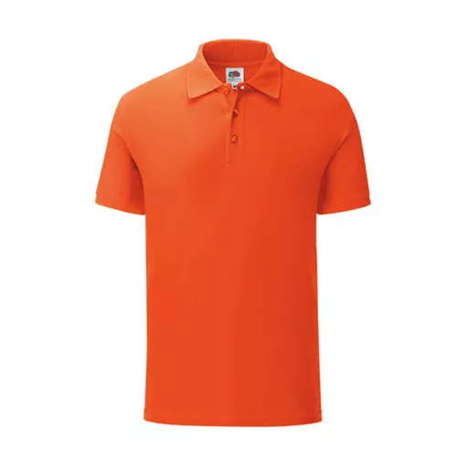Uniszex rövid ujjú galléros póló Fruit of the Loom Iconic Polo -S, Láng
