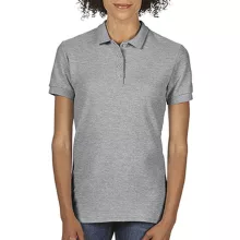 Női Galléros póló  Rövid ujjú Gildan Softstyle Ladies Double Pique Polo   Sportszürke   urespo