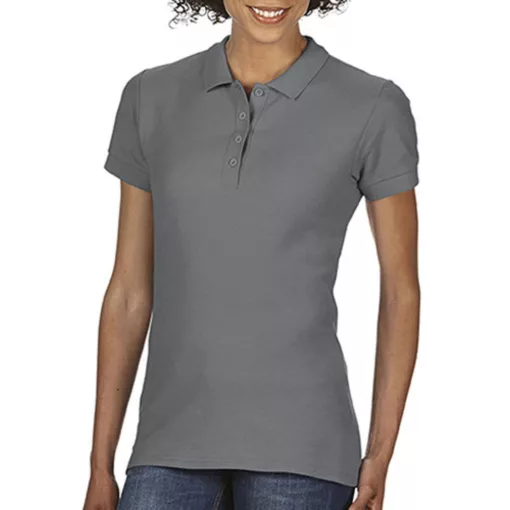 Női Galléros póló  Rövid ujjú Gildan Softstyle Ladies Double Pique Polo   Sötétkék (navy)   ur