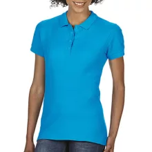 Női Galléros póló  Rövid ujjú Gildan Softstyle Ladies Double Pique Polo   Zafírkék   urespolo.