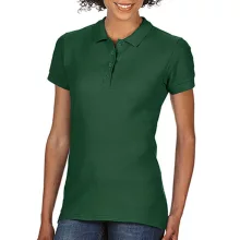 Női Galléros póló  Rövid ujjú Gildan Softstyle Ladies Double Pique Polo   Sötétzöld   urespolo