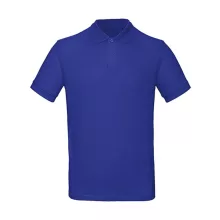 Férfi rövid ujjú organikus galléros póló B and C Organic Inspire Polo /men S, Kobalt