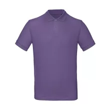 Férfi rövid ujjú organikus galléros póló B and C Organic Inspire Polo /men S, Millenáris lila