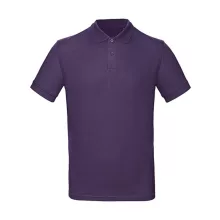 Férfi rövid ujjú organikus galléros póló B and C Organic Inspire Polo /men S, Sugárzó lila