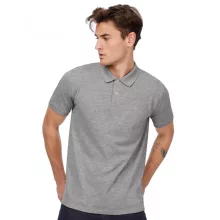 Férfi rövid ujjú organikus galléros póló B and C Organic Inspire Polo /men S, Sugárzó lila