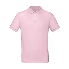 Férfi rövid ujjú organikus galléros póló B and C Organic Inspire Polo /men S, Orhidea rózsaszín