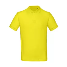 Férfi rövid ujjú organikus galléros póló B and C Organic Inspire Polo /men S, Napsárga