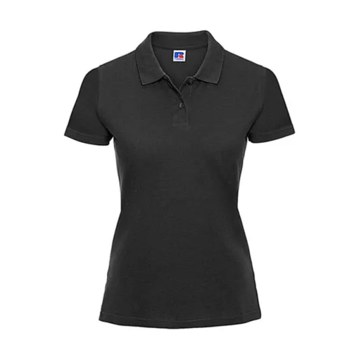 Női Galléros póló  Rövid ujjú Russell Europe Ladies' Piqué Polo    Fekete   urespolo.hu