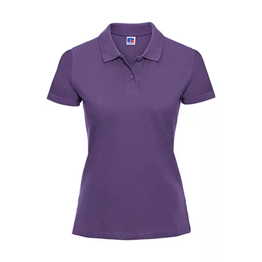 Női Galléros póló  Rövid ujjú Russell Europe Ladies' Piqué Polo    Lila   urespolo.hu