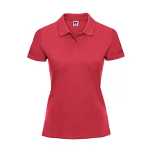 Női Galléros póló  Rövid ujjú Russell Europe Ladies' Piqué Polo    Piros   urespolo.hu