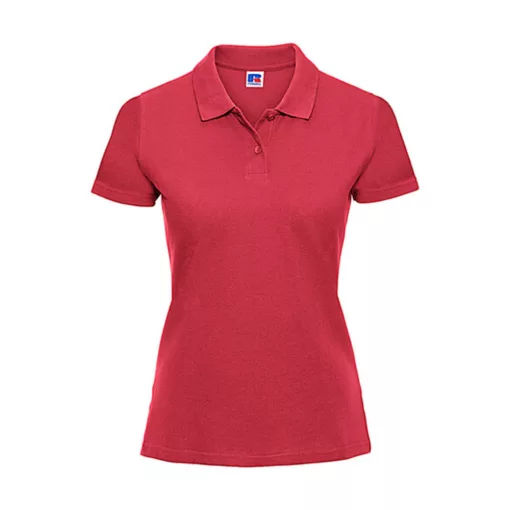 Női Galléros póló  Rövid ujjú Russell Europe Ladies' Piqué Polo    Piros   urespolo.hu
