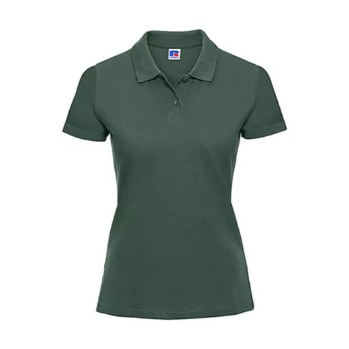 Női Galléros póló  Rövid ujjú Russell Europe Ladies' Piqué Polo    Sötétzöld   urespolo.hu