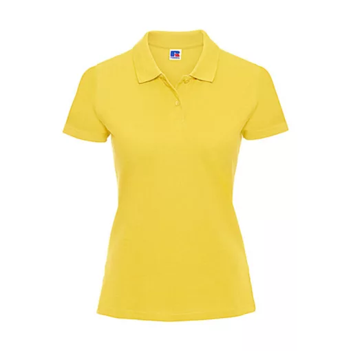 Női Galléros póló  Rövid ujjú Russell Europe Ladies' Piqué Polo    Sárga   urespolo.hu