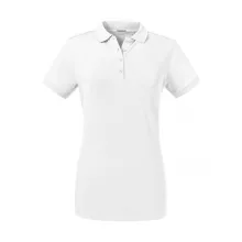 Női rövid ujjú galléros póló Russell Europe Ladies\' Tailored Stretch Polo XS, Fehér