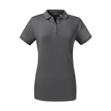 Női rövid ujjú galléros póló Russell Europe Ladies' Tailored Stretch Polo L, Konvoj szürke