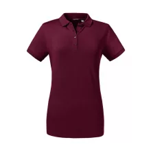 Női rövid ujjú galléros póló Russell Europe Ladies' Tailored Stretch Polo 2XL, Burgundi vörös