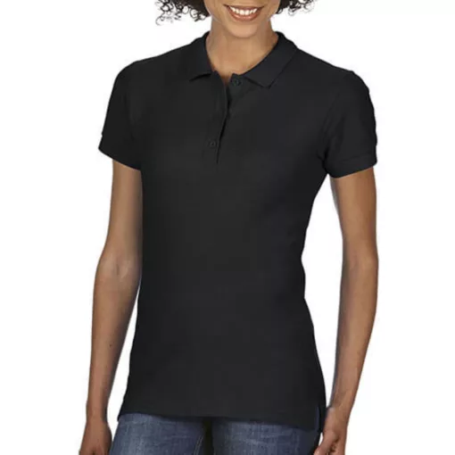 Női Galléros póló  Rövid ujjú Gildan Premium Cotton Ladies\' Double Piqué Polo   Fehér   urespol