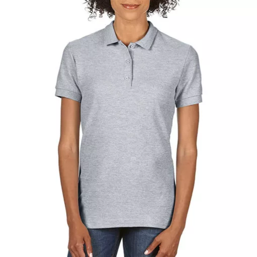 Női Galléros póló  Rövid ujjú Gildan Premium Cotton Ladies' Double Piqué Polo   Sportszürke   u