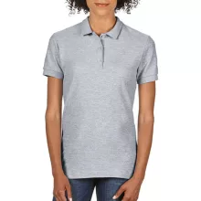 Női Galléros póló  Rövid ujjú Gildan Premium Cotton Ladies' Double Piqué Polo   Sportszürke   u