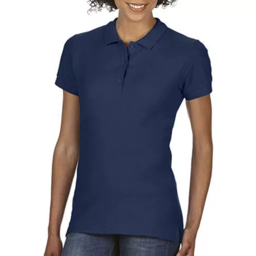 Női Galléros póló  Rövid ujjú Gildan Premium Cotton Ladies\' Double Piqué Polo   Sportszürke   u